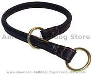 Best Rolled Leather Dog Collar/Choke Collar for American Bulldog