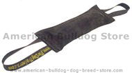 Ultra Leather Dog Tug Toy with 2 handle for American Bulldog
