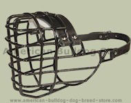 American Bulldog Wire Dog MUZZLE for winter