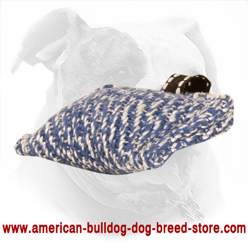 French Linen American Bulldog Bite Tug 