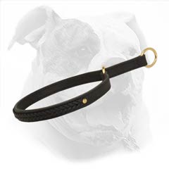 Excellent leather choke collar for training and walks