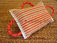 Dog bite pad made of jute with 3 handles - Jute Bite Pillow