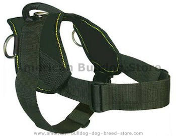Nylon multi-purpose dog harness for tracking/pulling-dog harness