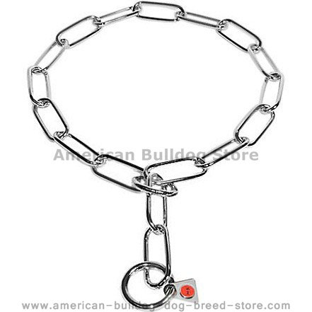 Fur Saver Stainless Steel Choke Chain Collar for Bulldog Quality