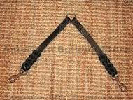 Braided leather coupler for walking 2 dogs Braided leather coupler for walking 2 dogs