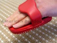 Soft grip rubber grooming brush. Soft grip rubber grooming brush.