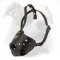 Strong, Safe and Maximally Comfortable Every Day Leather Muzzle for American Bulldog