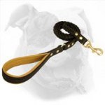 Braided Handcrafted Leather Dog Leash(not nickel, not bronze)