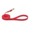 Red Waterproof American Bulldog Leash Made of Biothane
