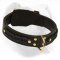 Hand Made Leather Braided Collar for Training and Walking American Bulldog