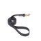 Black Waterproof American Bulldog Leash Made of Biothane