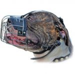 Light Weight Wire Basket Dog Muzzle for American Bulldog