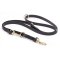 Multipurpose Black Biothane American Bulldog Leash for over 7 Different Activities