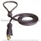 Rolled Leather Dog Lead 2 Foot Long Round Leash bulldog