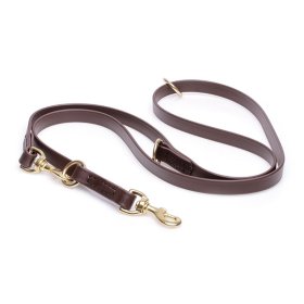 Multipurpose Brown Biothane American Bulldog Leash for over 7 Different Activities