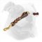 Braided Short Leather Dog Leash for American Bulldog