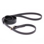 Black Biothane American Bulldog Leash and Collar Combo