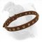 Fantastic Quality Leather Dog Collar Specially Crafted for American Bulldog Breed