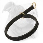 Fashionable Leather Choke Collar for Training and Walking Your Bulldog
