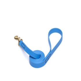 Blue Waterproof American Bulldog Leash Made of Biothane