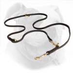 American Bulldog Leash Made of Soft Leather