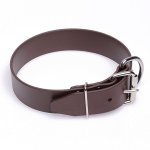 Extra Wide Brown Biothane American Bulldog Collar
