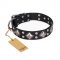 "Smart Geometry" FDT Artisan Studded Leather American Bulldog Collar