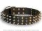 Best dog collar with 3spikes+3old brass pyramids for Large dogs