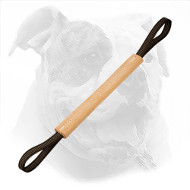 Leather Dog Bite Tug for American Bulldog Puppy