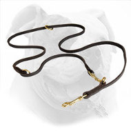 American Bulldog Leash Made of Soft Leather
