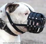 American bulldog muzzle,leather dog muzzle, wire basket dog muzzle,ventilation dog muzzle for American bulldog