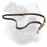 Leather American Bulldog Leash for Different Activities