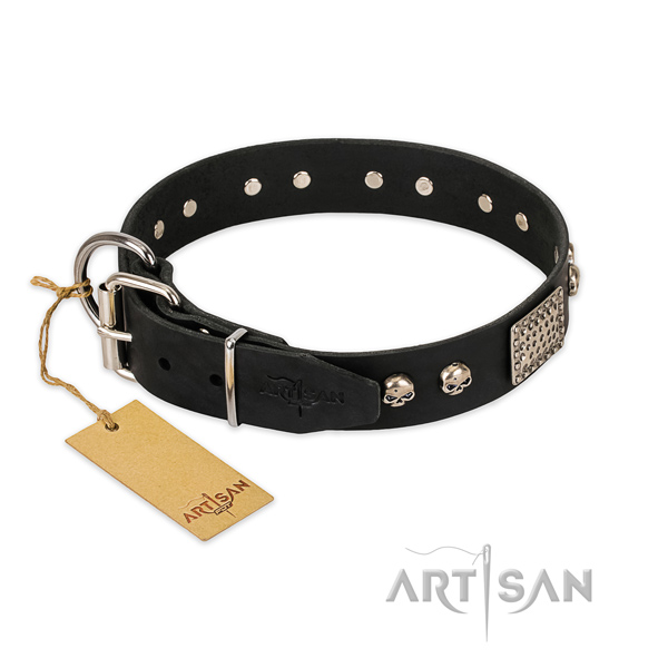 Reliable hardware on handy use dog collar