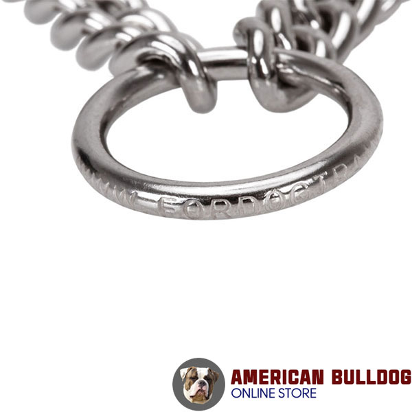 Strong prong collar with rust resistant stainless steel prongs