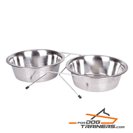 Spiked discount dog bowl