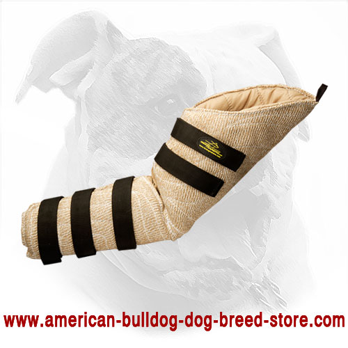 Hidden Dog Bite Sleeve for American Bulldog