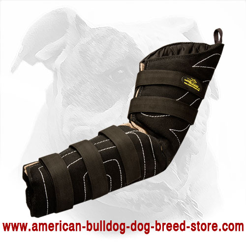 French Linen American Bulldog Bite Sleeve 