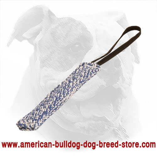 French Linen American Bulldog Bite Tug
