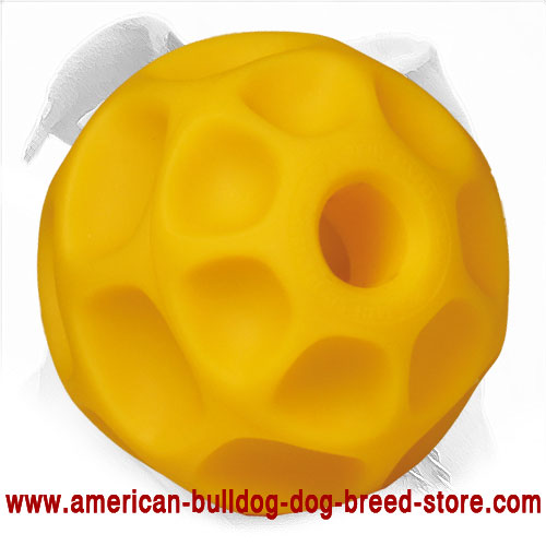Treat Dispensing American Bulldog Chewing Toy