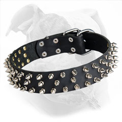 Vastly Spiked Leather Collar