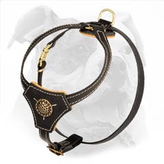 Non-restrictive American Bulldog harness