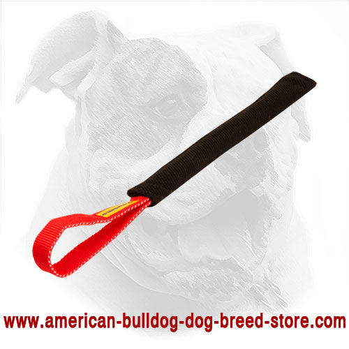 American Bulldog Bite Tug Made of French Linen for Puppies
