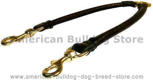 Double Dog Leash Coupler for two dogs-American Bulldog LEADS